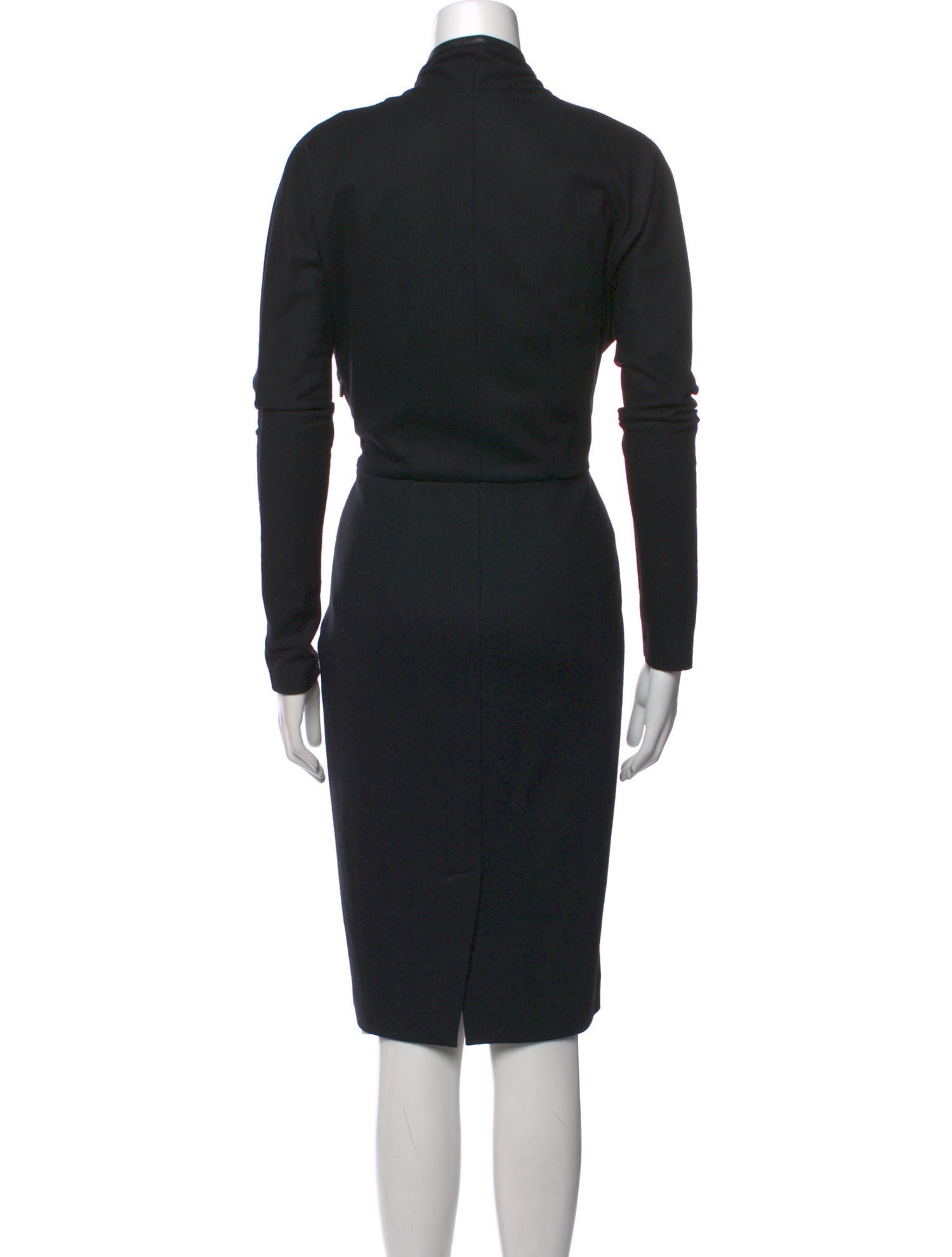 Max Mara Virgin Wool Midi Length Dress